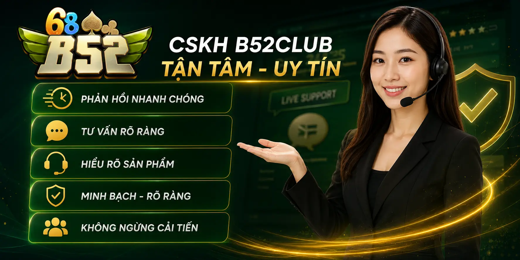 Liên hệ B52Club | Kết Nối Dễ Dàng - CSKH Chuyên Nghiệp 24/7 Điều gì khiến hệ thống CSKH B52Club được đánh giá cao?
